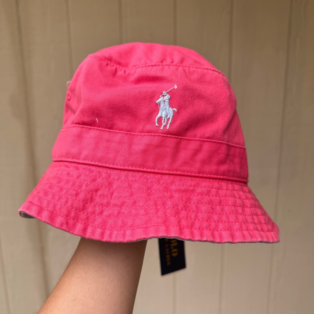 NWT Ralph Lauren Cotton Adult Bucket Hats Red